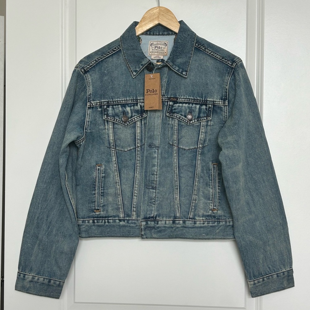 NWT Polo Ralph Lauren Limited Edition Women's Polo Jeans Bear Denim Jacket
